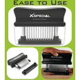 thumbnail image 6 of XSpecial Meat Tenderizer Tool 48 Blades Stainless Steel Black, Easy to Use and Clean,Cook, Cooking!, 6 of 9