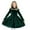 Green, variant on Girls Christmas Dresses Velvet Long Sleeve Mock Turtleneck Ruffle Velour Party Evening Dresses