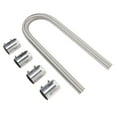 thumbnail image 1 of Kit de Radiateur Flexible en Acier Inoxydable avec Capuchon Réglable 48 Pouces Universel, 1 of 7
