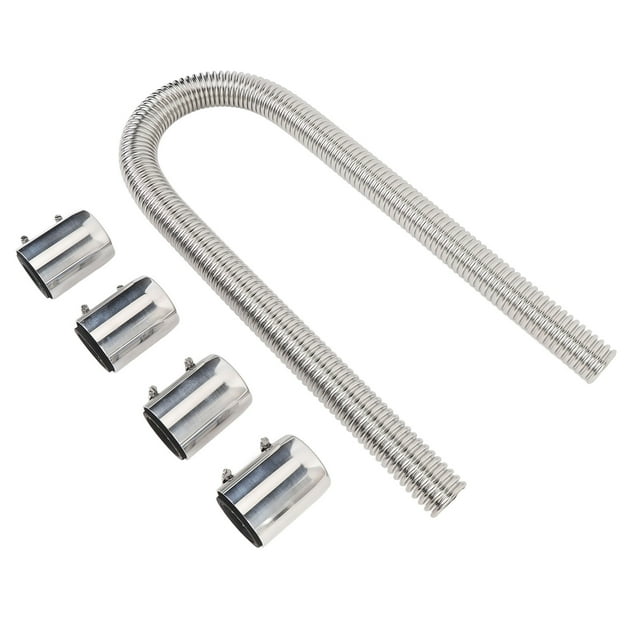 Stainless Steel Flex Coolant Hose Kit for Universal Engine Cooling 48 Inch