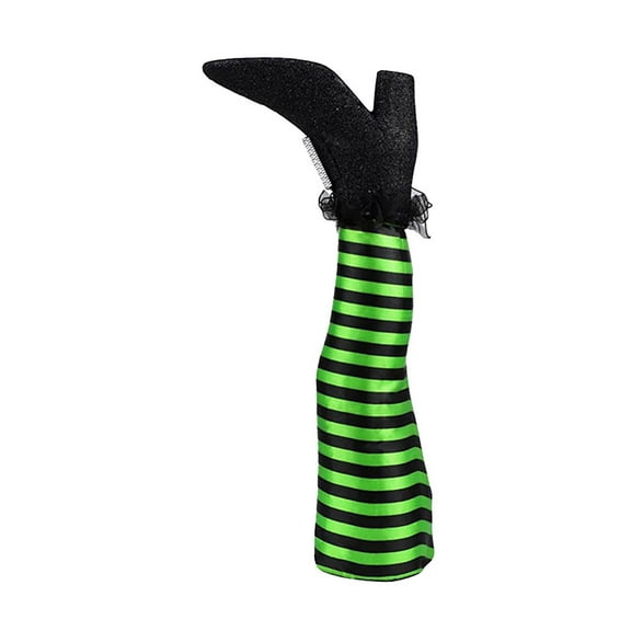 RUIG Halloween Wicked Witch Legs Prop Halloween Witch Decor, Halloween Witch Legs Halloween Ornament Wicked Witch Legs for Halloween Party Favor Indoor Outdoor Home Decor, 13 inches