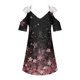 thumbnail image 4 of Vestidos Para Mujer Vestidos Con Hombros Descubiertos Casual Adelgazante Dibujar en La Espalda Sólido Manga Corta Vestido de Encaje Con Cuello en V Odeerbi  ODB159932, 4 of 4