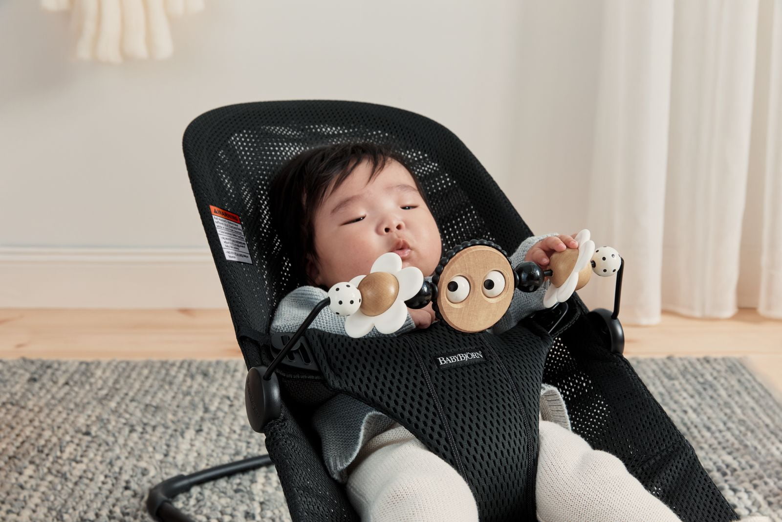 BabyBjorn Googly Eyes Black and White Toy Bar