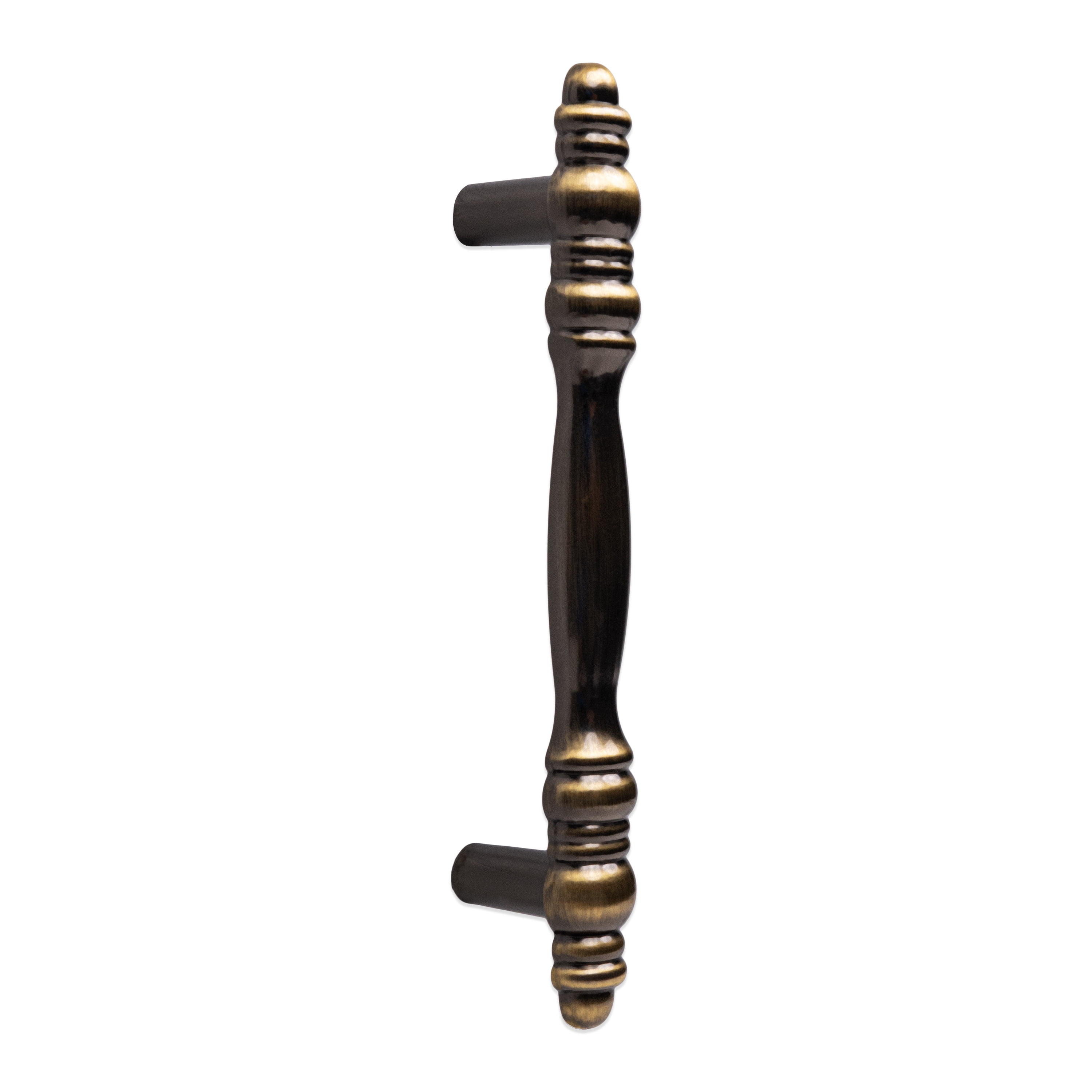 Mainstays 3" (76mm) Center-to-Center Traditional Cabinet Pull, Antique Brass, 2 Pack