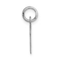 thumbnail image 2 of Finest Gold 14K White Gold Small Script Letter M Initial Charm, 2 of 3