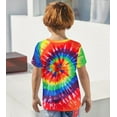 thumbnail image 6 of Aideaone Boys Girls Tie Dye Shirt Hippies Senior Rainbow Tees T Shirts for Kids 4-14 Years, 6 of 8