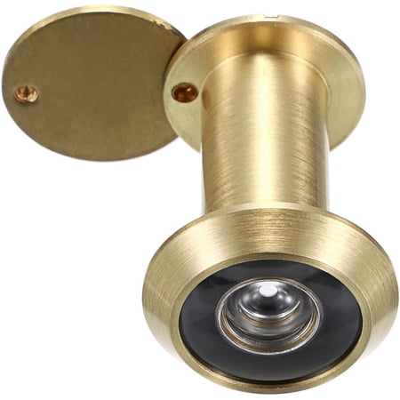 JINGYANG Safety Door Viewer,Solid Brass 220-degree Door Viewer/Peephole with Heavy Duty Rotating Privacy Cover for 1-3/8" to 2-1/6" Doors, Durable Door Viewer for Home Office Hotel