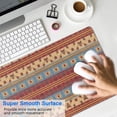thumbnail image 4 of Long Mouse Pads for Desk,Red and Yellow Geometric Striped Pattern Desk Mats on Top Of Desks, Desk Mouse Pad Extra Large with 3mm Non-Slip Base and Stitched Edge for Gaming,Office,Work,Home 31.5"x11.8", 4 of 6