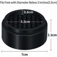thumbnail image 3 of 8 Pack 2.5cm Round Adjustable Furniture Risers, Non-slip Rubber Stackable Washing Machine Risers Creates An Extra 2.5cm Sofa, Desk, Chair, 3 of 5