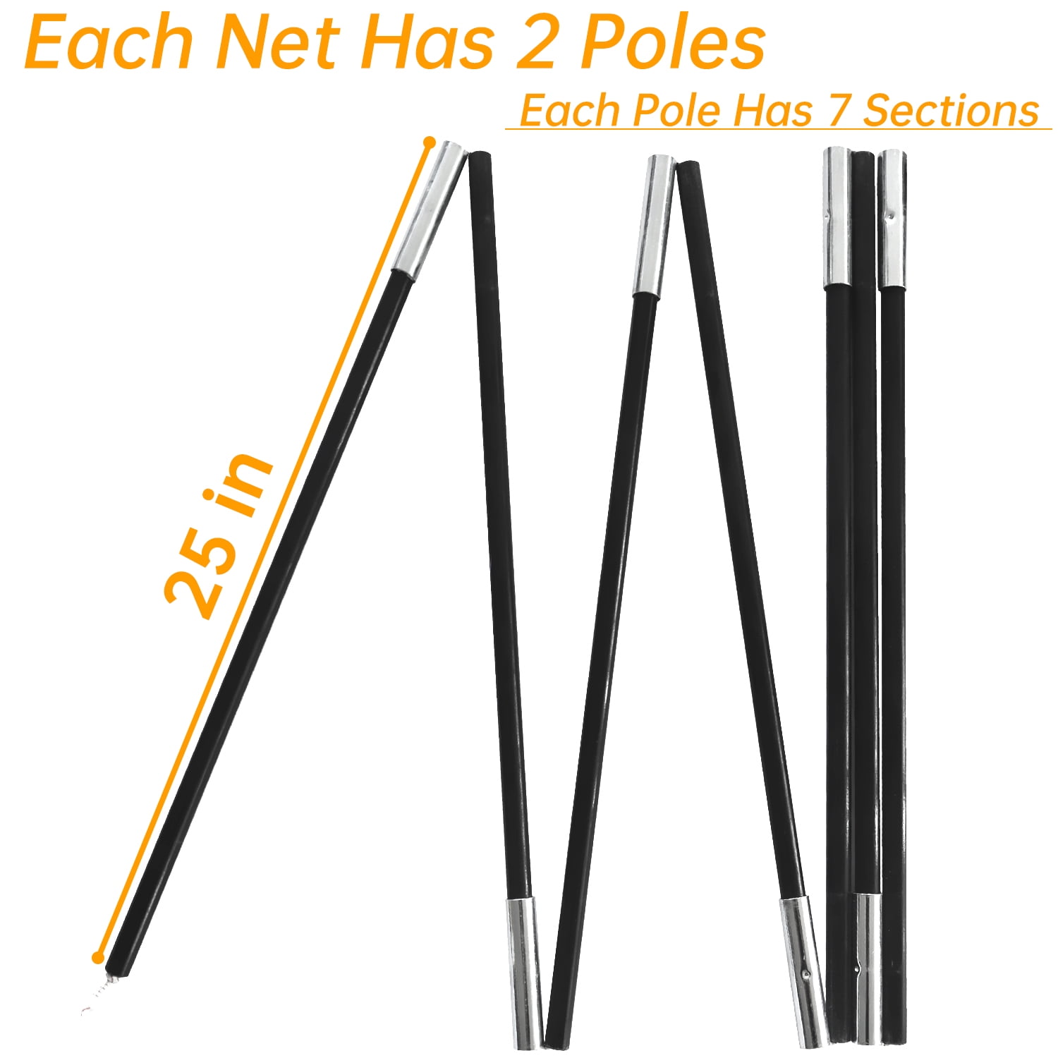 Gagalileo Replacement baseball Rods 16x10x10ft