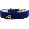 thumbnail image 1 of Velvet #70 Dog Collar Blue Size 14, 1 of 1
