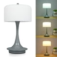 thumbnail image 1 of Lampe de Table Champignon Sans Fil 3W Lampe Champignon de Table de Nuit Batterie 2000mAh 3 Niveaux à Intensité Réglable Chambre Salon Lampes de Chevet Rétro, 1 of 9