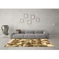 thumbnail image 3 of Ahgly Company Indoor Rectangle Abstract Brown Modern Area Rugs, 3' x 5', 3 of 4