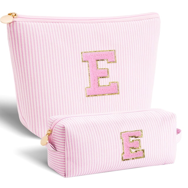 Set de bolsas de cosméticos Btffitting Room Essentials para niñas, color rosa