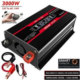 cigarette lighter inverter walmart Inverter 4000W Car Power Inverter 12v DC to 110v AC Converter,12 Volt  Invertor Car Cigarette Lighter Adapter Battery Inverter for Vehicles,Power  Inverter 4000W