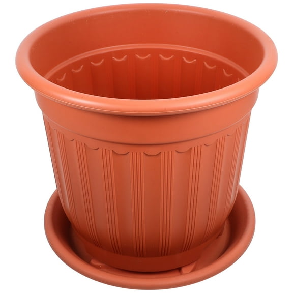 DEEPCRAFF 1Pack Decorative Indoor Flower Pot in Round Shape 27.5X24X24In