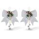 thumbnail image 1 of Injueey 2 piezas de adornos de lentejuelas de Navidad con lazo grande de Navidad, colgantes de bolas brillantes, corbata artesanal, decoración Kits de decoración para fiestas, 1 of 6