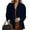 Dark Blue, variant on Oversized Blazer Jacket Women Chic Office Casual Trendy Loose Versatile Structured Outerwear Black 2XL