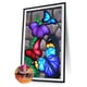 thumbnail image 2 of Cuadros Decorativos 5D DIY diamante pintura mariposas coloridas punto de cruz bordado pedrería mosaico Kit Likrtyny embutido en tela, 2 of 5