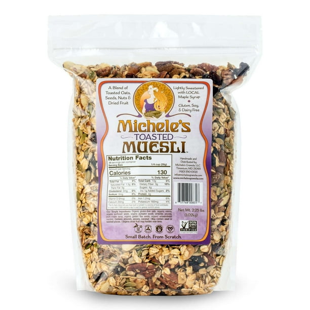 Michele's Granola Toasted Muesli, GlutenFree, No Refined Sugar & Non