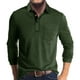 thumbnail image 1 of Blusa y camisa de manga larga con cuello vuelto para hombre, estilo casual, con bloques de color, de poliéster y manga larga., 1 of 5