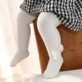 thumbnail image 2 of Xmarks Baby Girls Knee High Socks Toddlers Bow Stockings Newborn Infant Non-Slip Sock Kids Cotton Tube Uniform Stockings, 2 of 7