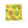3drose, Orange Lemon and Lime Citrus Pattern, 6 Greeting Cards with ...