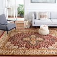 thumbnail image 3 of Safavieh  Handmade Persian Legend Dunja Traditional Oriental Wool Rug Red/Beige 8' x 8' Round 8' Round Indoor Living Room, Bedroom, Dining Room Round, 3 of 5
