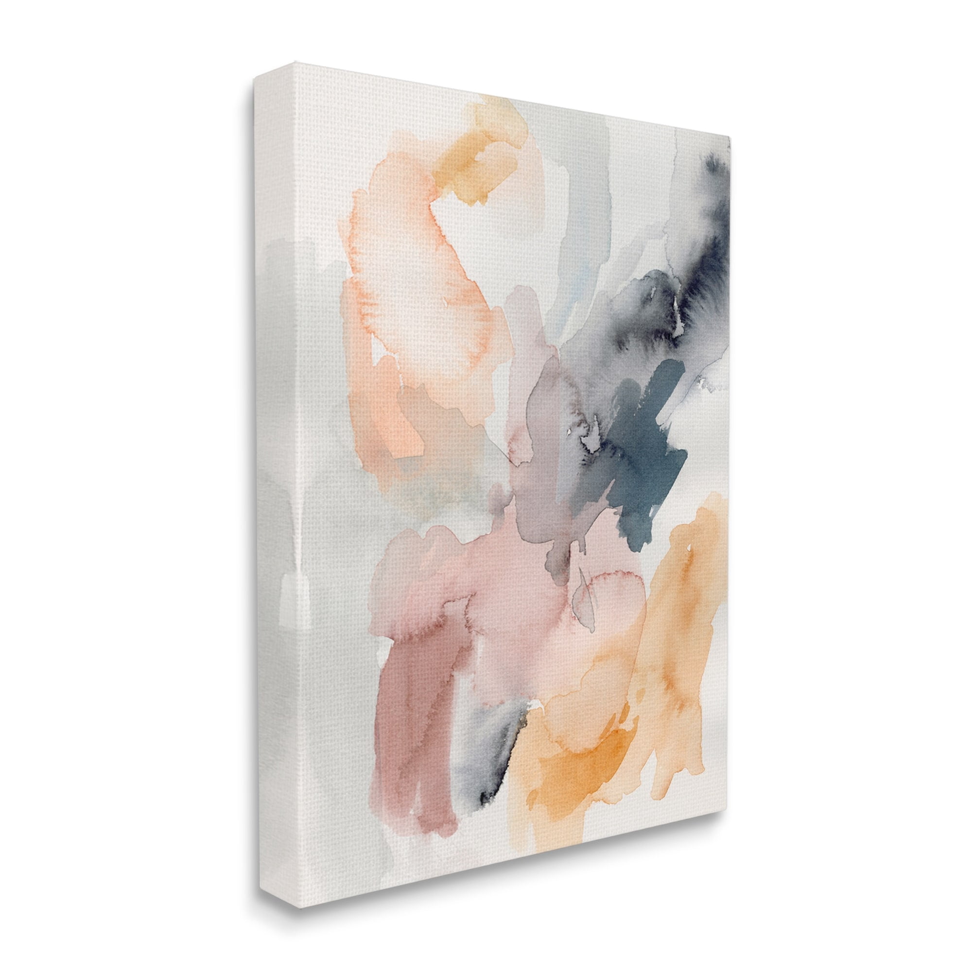 Stupell Watercolor Pastiche Muted Abstract Abstract Painting Gallery Wrapped Canvas Print Wall Art