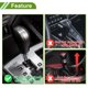 thumbnail image 3 of Perillas de cambio de cristal cilíndricas de Unique Bargains, perilla de cambio universal de acrílico para vehículos automáticos y manuales con 2 adaptadores, 1 juego, verde, 15 cm, 3 of 6