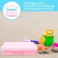 thumbnail image 3 of PAMINGONO 2 Pcs Petit Bac à Sable Portable avec Couvercle et Poignée pour Rangement Plastique ABS Léger Couleurs Assorties, 3 of 8