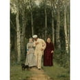 thumbnail image 2 of Nikolai Dmitrievich Kuznetsov 19x24 Gold Ornate Framed and Double Matted Museum Art Print Titled - Courtship (1885), 2 of 4
