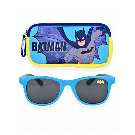 Batman Character Sunglasses For Boy's with Zippered Case and Carabiner