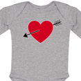 thumbnail image 4 of Inktastic Valentines Day Heart Arrow Boys or Girls Long Sleeve Baby Bodysuit, 4 of 5