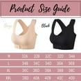 thumbnail image 4 of Babysbule Bras for Women Women Yoga Sports Front Closure Extra-Elastic Breathable Lace Trim Bra Underwear, 4 of 6