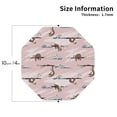 thumbnail image 2 of Vsdgher Cloud Sloth Print Leather Coasters for Drinks, Durable Drink Coasters 4 Set for Tabletop Protection, Luxurious Home Décor and Housewarming Gift-Octagon, 2 of 6
