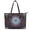 Mandala Style, variant on Uourmeti PU Leather Saddle Handbag with Waterproof with Zippered Tote Bag for Shopping, Forest with Mushrooms Slightly Curved Bag