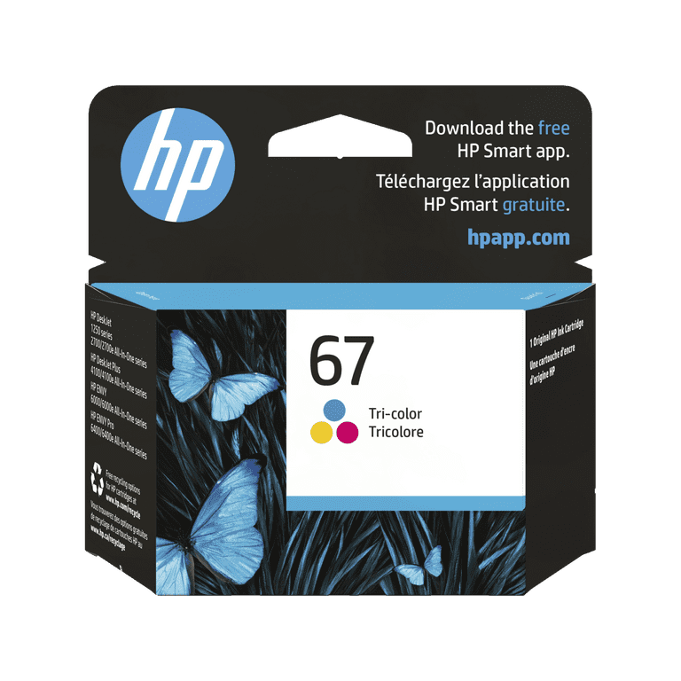 HP 67, (3YM55AN) Tri-Color Original Ink Cartridge HP 67, (3YM55AN) Tri-Color Original Ink Cartridge