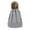 Gray, variant on Winter Beanies Unisex Knitted Casual Hat Warm Ski Hat Running Sports Hat Pom Cuff Ear Warmer Beanie