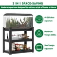 thumbnail image 6 of Adjustable 3-Tier Metal Fish Tank Stand 20-30 Gallon 31.5"L x 18"W x 34"H Heavy Duty Rack Shelf for Home Office Aquarium Accessories Storage, 6 of 9