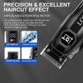 thumbnail image 4 of Men's Hair Clippers Cordless Professional Trimmer with LED Display Waterproof Precision Blades Black, 4 of 4