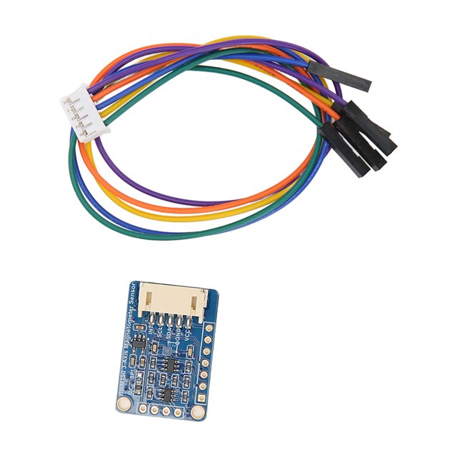Magnétiquemètre Capteur, Module de Capteur de Champ Précis 3 Axes Résolution 0.3T Faible Consommation d'Énergie pour Navigation Robot