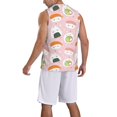 thumbnail image 2 of Sikiie Cute Sushi Basketball Jersey Reversible Men's Mesh Athletic Sports Shirts Training Practice S-4XL3X-Large, 2 of 6