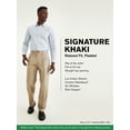 thumbnail image 4 of Dockers Men's Relaxed Fit Signature Khaki Lux Cotton Stretch Pants - Pleated, 4 of 6