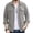 Shirt - Gray, variant on Maqroz Men's Button Down Shirt Long Sleeve Casual Plus Size Shirt Jacket Fashion Lightweight Formal Shacket Outerwear Tops with Double Pockets