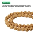 thumbnail image 3 of Yellow Volcanic Rock Beads 6mm Essential Oil Diffuser Stone, Loose Round Bead (1 Strand, 65pcs), 3 of 6