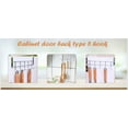 thumbnail image 4 of 2 Pcs 5 Hooks Sturdy Space Saver Over The Door Hook Hanger Rack - Organise Bedroom, Bathroom, Closets - Hang Shirts, Coats, Towels, Robes, Hats, Silver, 4 of 6