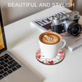 thumbnail image 6 of Valentines Love Heart Coasters Set of 4, Absorbent Coasters for Drinks, Eucalyptus Red Love Heart Retro Coaster for Desk Coffee Table Protection, Home Decor House Warming Gifts 4", 6 of 8