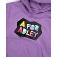 thumbnail image 3 of A FOR ADLEY Designed Adley's Neon Rainbow Hoodies, Great Colors With a Black Neon Logo That Really Pops (US, Numeric, 2, 3, Regular, Light Purple), 3 of 4