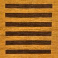 thumbnail image 1 of Ahgly Company Indoor Square Abstract Saddle Brown Abstract Area Rugs, 4' Square, 1 of 6